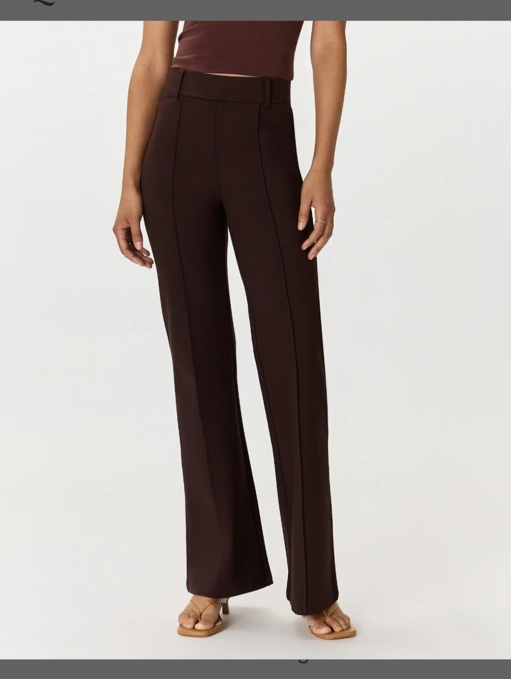 Quince Ultra-Stretch Ponte Flare Leg Pants- S